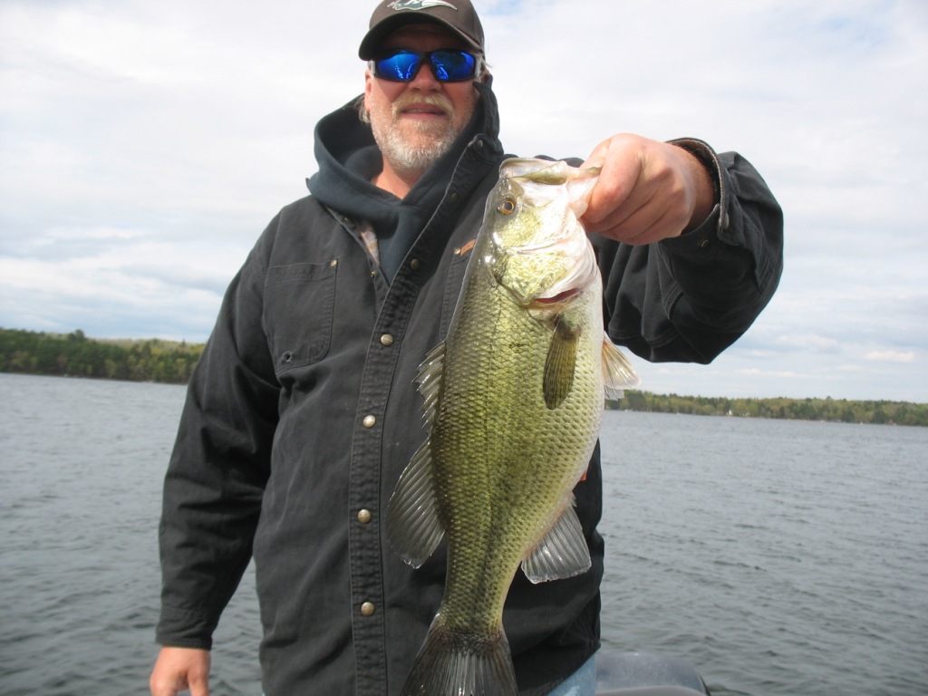George C. with a nice bass from a nearby lake.  May 25, 2013.