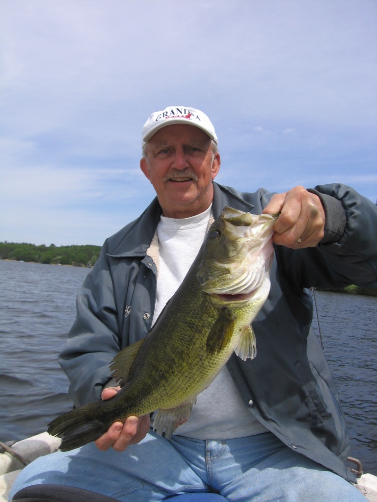 Cousin George N. caught and released this 20.75 inch bass on a nearby lake, June 13, 2011.