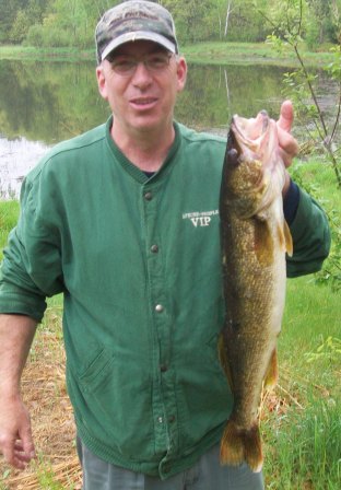 Leonard C. caught this dandy 28.5 inch walleye on a nearby lake, May 24, 2011.