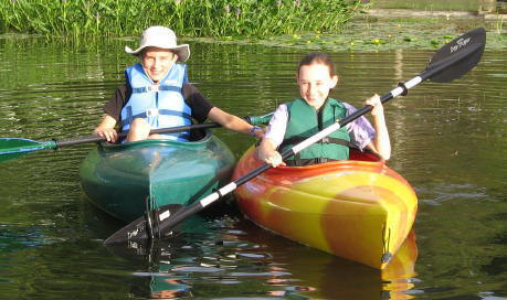 We have 2 kayaks available for our guests to use.  They are so easy to paddle that even kids enjoy them.