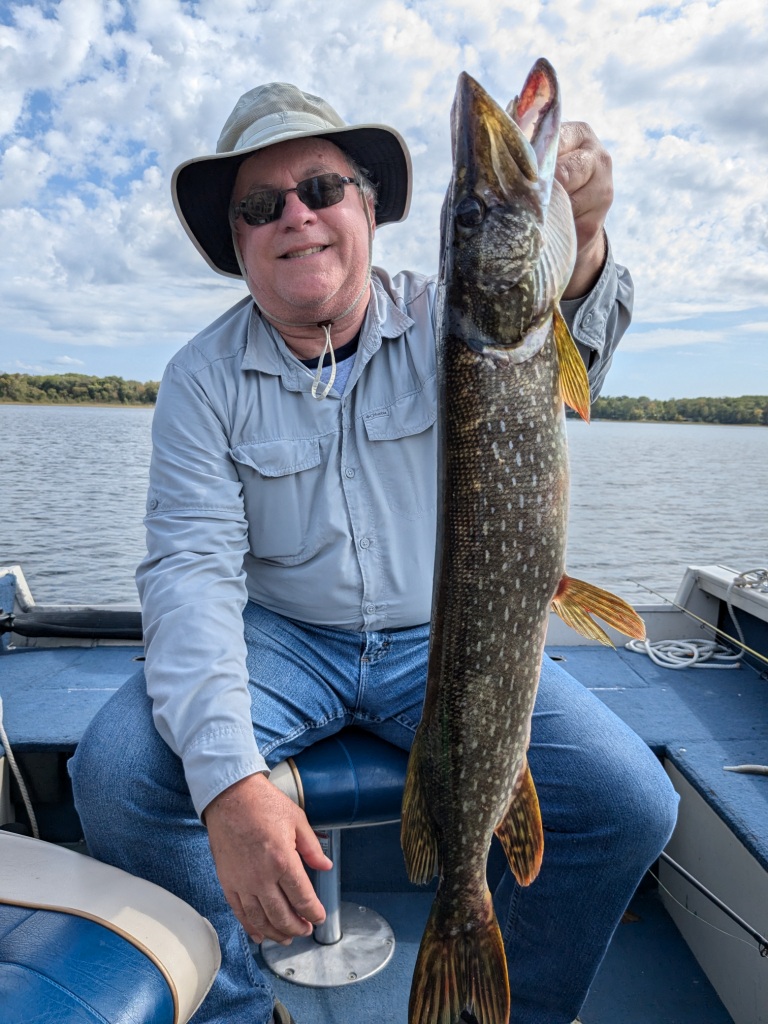 Bryan A. caught and released this nice pike on Benoit Lake, September 16, 2024.