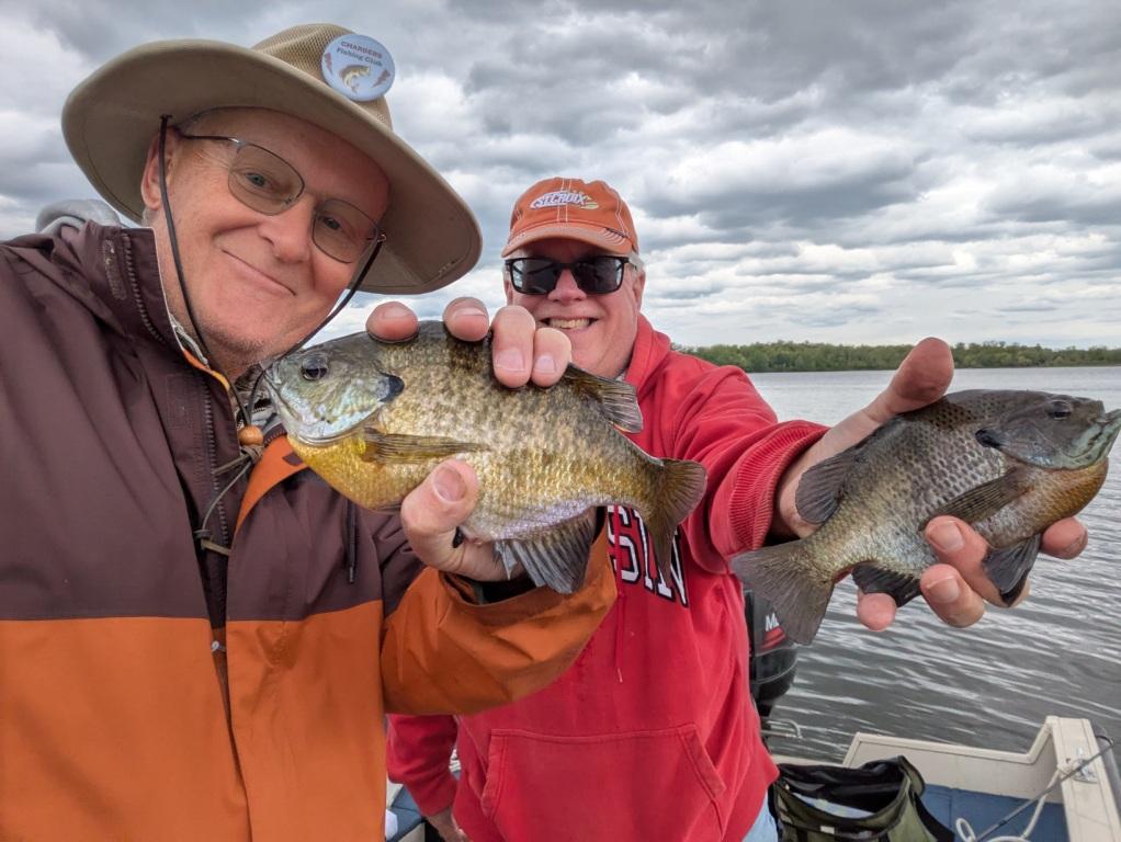 Dave and Bryan had fun chasing gills at a nearby lake, late-May, 2025.
