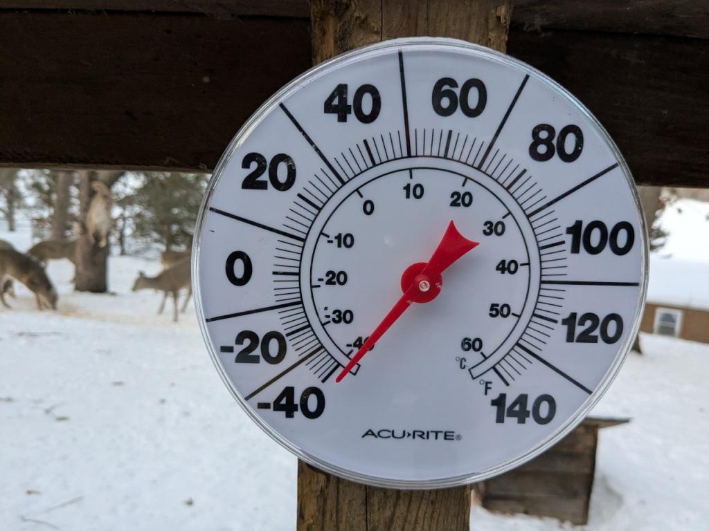 Morning of January 24, 2026. -40 F on our deck!