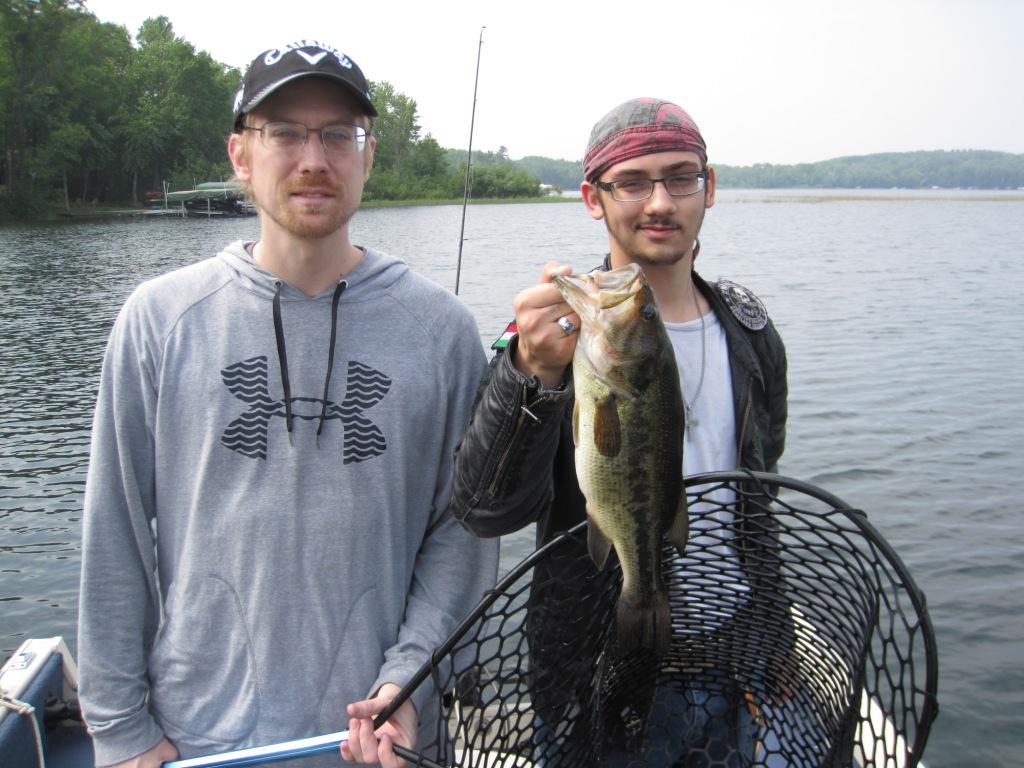 Richie and Tommy caught this fine bass in June 2023, Burnett County, Wisconsin.