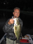 Ted J. with a 19.25 inch bass from Benoit, June 2007.  Ted released this fish.  Good job!