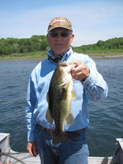 I caught and released this bass on Benoit lake, June 2020.  It was along the bullrushes.